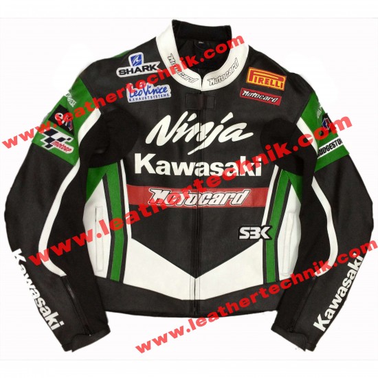 Kawasaki Ninja Leather Motorbike Jacket